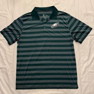Nike Men's Dri-Fit Performance On-Field Official Green Striped Polo Shirt XL